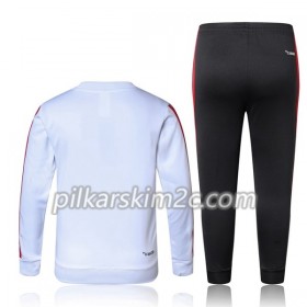 Dziecięca AC Milan Komplet Bluzy Treningowe 2017-18 Biały